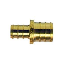 3/4 in. x 1/2 in. Brass PEX Barb Reducing Coupling